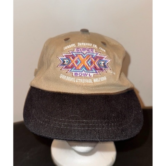 NFL Other - Vintage 1996 Super Bowl XXX Embroidery Adjustable Miller Beer Hat Cap No Flaws